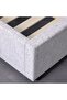 Maxillux Recta 90X200 Upholstered Kids Bed With Usb-grey, Engineered Wood, Fabric - 4