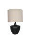 Berlin Table Lamp – Ceramic – Black – H48 Cm, Ceramic, Linen, L 25 x W 25 x H 48 cm - 2