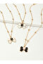 Pack of 3 - Girls Multi-Color Bow Pendant Necklaces - 2