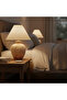 Antik Ceramic Table Lamp - Cream - E27 - D33x53 Cm, Steel, Linen, L 37 x W 37 x H 40 cm - 2