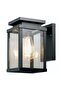 Sunny Solar Wall Light LED 2W Black 1641S, Multi Color, Glass, Aluminium, Indoor Wall Light - 2