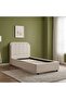 Maxillux Linea 120X200 Upholstered Kids Bed With Usb-beige, Engineered Wood, Fabric - 3