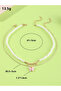 Pack of 2 - Girls Pink Butterfly Charm and Pearl Necklaces - 8