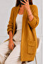 Pocketed Knitwear Cardigan R4596 Mustard - 2