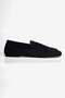 Women's Suede Ballerina Square Toe Loafer Sena Black - 2