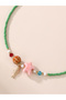 Girls Multi-Color Starfish and Fish Charm Beaded Necklace - 4