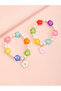 Pack of 2 - Girls Multi-Color Flower and Pearl Bracelets - 5