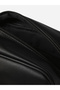 Black Solid Crossbody Bag - 11