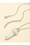 Pack of 2 - Girls Gemstone Crystal Pendant Necklaces - 7