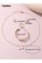 Girls White Flower Charm Necklace, Bracelet, Ring and Earrings Set - 4