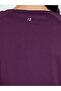 Purple Solid Activewear Top with Mesh Panels - 4