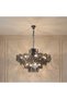 Bergamo 12-Light Chandelier – Glass And Metal – Smoke Grey, Glass, Iron - 2