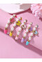 Pack of 5 - Girls Multi-Color Butterfly and Pearl Bracelets