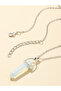 Pack of 2 - Girls Gemstone Crystal Pendant Necklaces - 3