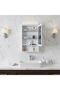 Plus Izara Mirror Cabinet - 60x98x16 Cm, White, L 60 x W 98 x H 16 cm, Wooden/Glass - 5