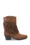 Adara Alma Women's Tasseled Western Boots 0012726 Brown Suede - 6