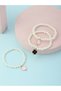 Pack of 3 - Girls Multi-Color Pearl and Clover Charm Bracelet - 3