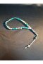 Turquoise, Orange and Translucent Color Mix Glass 33-Piece Prayer Beads