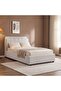 Maxillux Linea 120X200 Upholstered Kids Bed With Usb-grey, Engineered Wood, Fabric