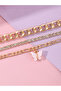 Set of 3 - Butterfly Charm Bracelets - 2