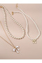 Pack of 3 - Girls Pearl and Bowknot Necklaces - 3