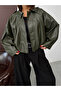 Faux Leather Coat |   F2035 - 4