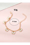 Girls Gold Tone Butterfly Charm Link Bracelet - 4