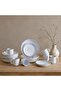 Rimal 24 Piece Stoneware Dinner Set -serves 6, White, Dinner Sets