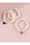 Set of 3 - Butterfly Pendant Bracelet - 2