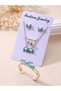 Set of 5 - Blue Bow And Pearl Jewelry Set - 2