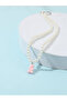 Girls Pink Gummy Bear Pearl Pendant Necklace