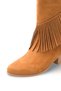 Adara Alma Women's Tasseled Western Boots 0012726 Tan Suede - 7