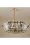 Maeve 10 Lights Crystal Chandelier 75cm - Gold, Dining Room Chandeliers, L 75 x W 75 x H 140 cm