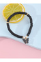 Girls Black Sequin Butterfly Charm Beaded Bracelet - 2