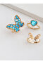 Girls Set of 3 - Butterfly Rings