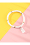 Girls White Gummy Bear Charm Beaded Bracelet - 3