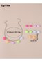 Pack of 6 - Girls Multi-Color Heart Charm Necklace and Earrings - 5