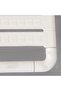 Folding Shower Seat - White, Acrylic, Corner Shelf, Bathroom Fixture Accessory - 3