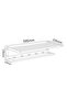 Luxe Towel Rack + Dryline, Gun Grey, Stainless Steel, Towel Holder - 5