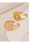 Girls Set of 2 - Enamel Adjustable Rings - 8