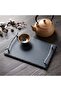 Natural Stone Slate Serving Tray With Arborization Handle (Grey), Platter, Cheese Board, Charcuterie Boards for Cheese, Meats, Appetizers, Dried Fruits - Display Chalkboard 30x20 CM - 7