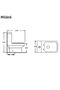 Verdi WC - White- S-trap, Ceramic, L 65 x W 35 x H79 cm, WC S Trap, Bathroom Toilet Fixture - 3