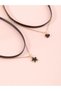 Pack of 2 - Girls Black Star and Heart Pendant Choker Necklace - 6