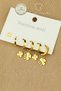 Steel Earring Set - Clover Earring Set 3 Pairs Hoop Steel Earrings Non-Tarnish Non-Fade