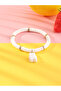 Girls White Gummy Bear Charm Beaded Bracelet - 2