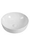 Round Countertop Art Basin - White - 5-Year , Ceramic, L 42 x W 42 x H 14 cm - 2