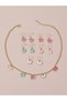 Pack of 6 - Girls Multi-Color Butterfly Charm Necklace and Earring