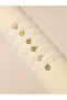 Pack of 6 - Girls Multi-Color Daisy Charm Choker Necklaces
