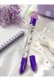 Unicorn Patterned Strawberry Figured Glitter Blue Ballpoint Pen - 2