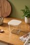 Bumpy Square Borosilicate Glass Storage Container 350 ml - 3